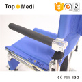 Транзитные алюминиевые инвалидные коляски Topmedi с откидным подлокотником